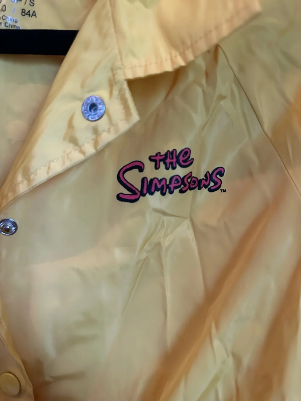 Yellow Cropped Windbreaker Jacket - Picture 3 of 7